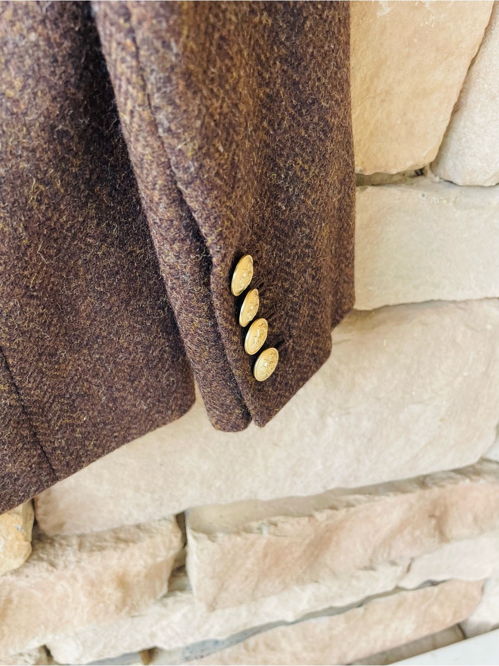 J. Crew Bristol Chocolate Brown Blazer Herringbone NWT - Picture 9 of 10